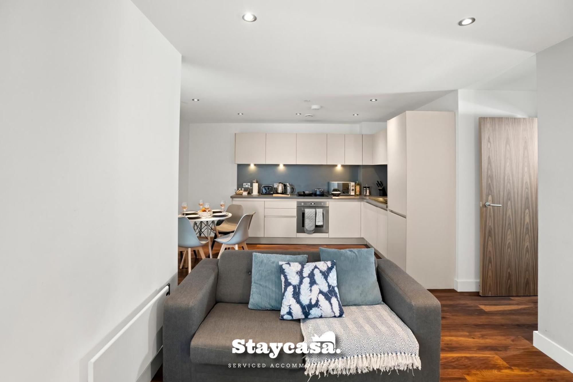 Spectacular Apartment Balcony View In City Centre Manchester Exterior photo